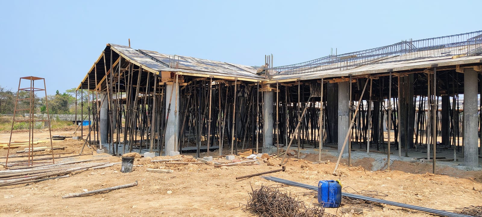 Ramappa project structures under construction