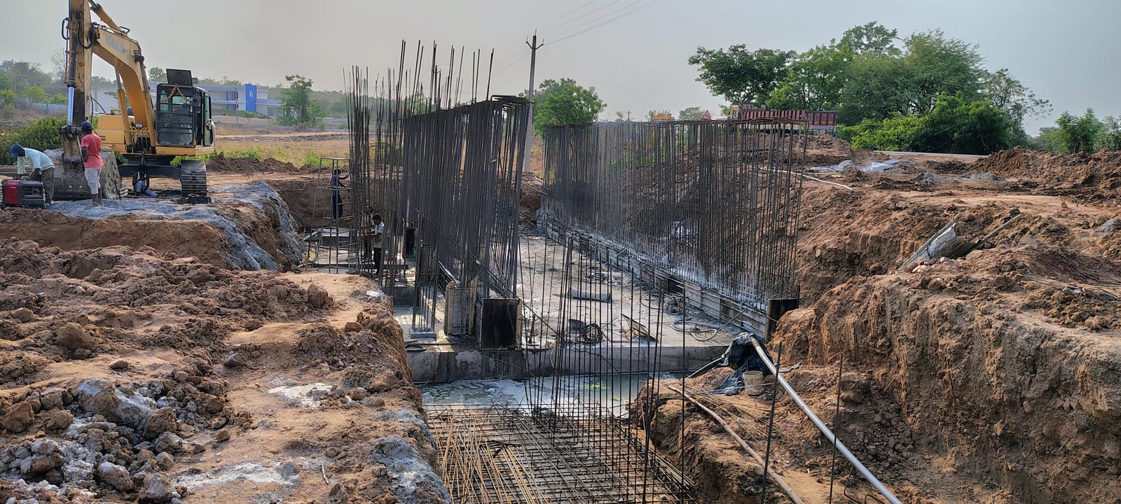 Ramappa project building frame under construction