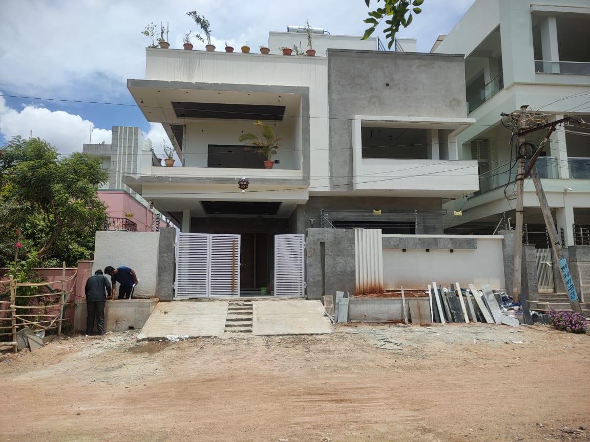 Kurnool Residence completed front elevation